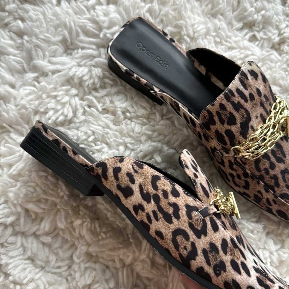 🆕 Open Edit Leopard‎ Print Mule - Picture 4 of 7